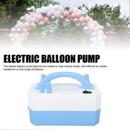 Electric Balloon Pump 220-240V Portable Dual Nozzle Blower for Party Balloons V1263-JX-5532