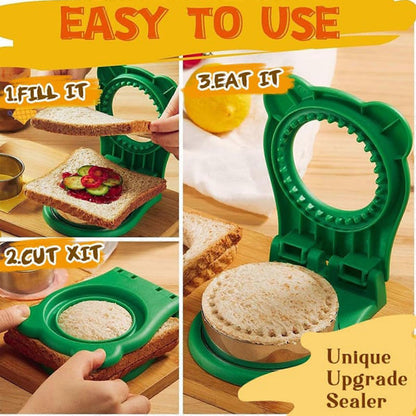 Sandwich Cutter and Sealer Square Pocket Sandwich Maker Cutter V1263-JX-5536