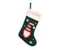 Christmas Stocking Embroidered Old Man Lightweight Cartoon Xmas Gift Candy Bag babies Gift-Green V1263-JX-554