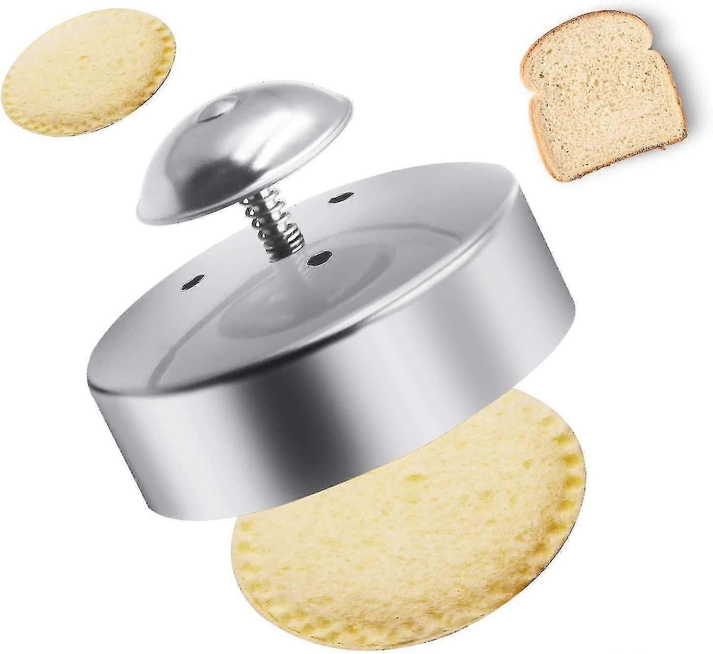 Stainless Steel Round Sandwich Cutter and Sealer for Babies Decruster Maker V1263-JX-5540