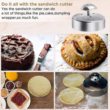Stainless Steel Round Sandwich Cutter and Sealer for Babies Decruster Maker V1263-JX-5540
