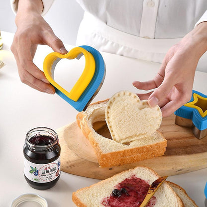 Plastic Sandwich Maker Bread Moulds Lunch Sandwich Cutters V1263-JX-5541