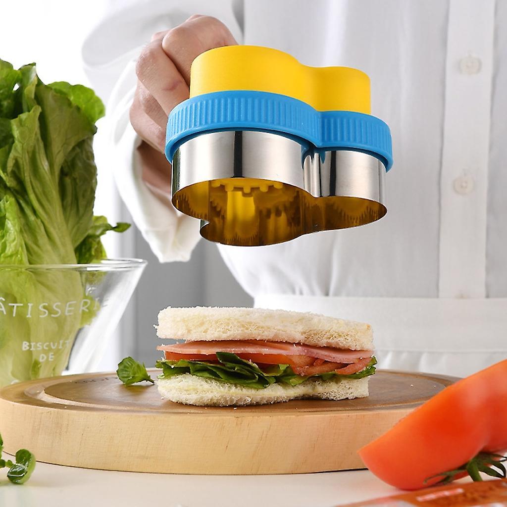 Plastic Sandwich Maker Bread Moulds Lunch Sandwich Cutters V1263-JX-5541