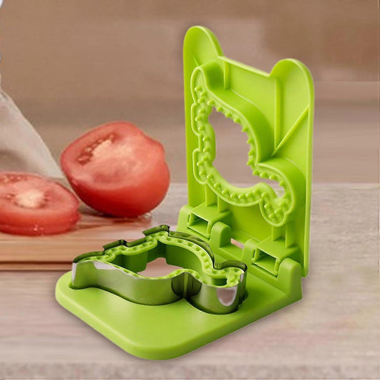 Sandwich Cutter and Sealer Green Sandwich Maker Moulds for Cookies Dough Pancakes V1263-JX-5545