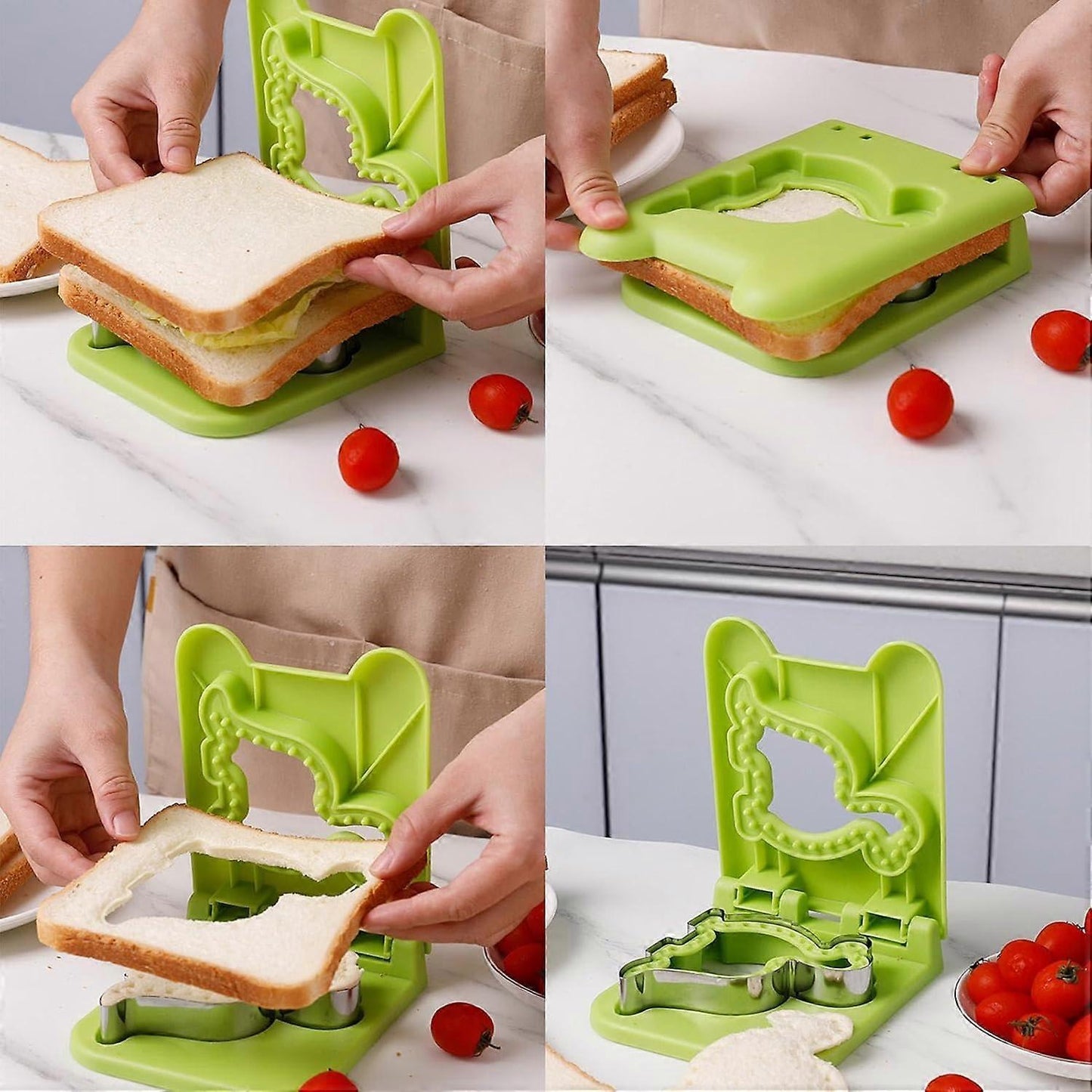 Sandwich Cutter and Sealer Tools Lunch Box Cookie Fruit Cutters V1263-JX-5546