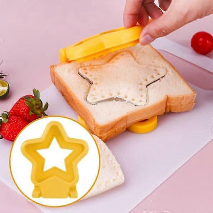 Star Shape Sandwich Cutter Yellow Biscuit Bread Cutter for Babies V1263-JX-5547