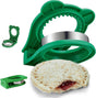 Green Sandwich Cutter and Sealer Stainless Steel Decruster Bread Maker for Babies V1263-JX-5549