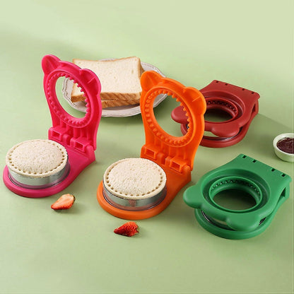 Green Sandwich Cutter and Sealer Stainless Steel Decruster Bread Maker for Babies V1263-JX-5549