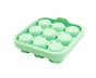Ice Cube Mold Rose Shape Easy to Release Silicone Removable Lid Ice Tray for Whiskey-Green V1263-JX-555