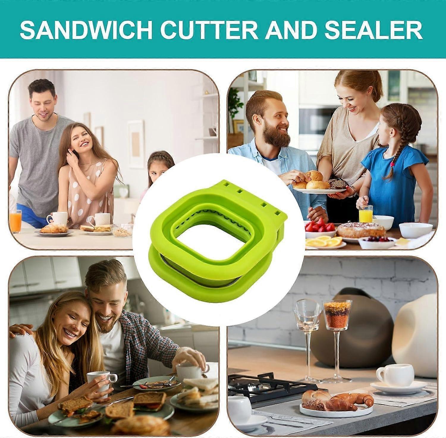 Sandwich Cutter and Sealer Crimper Bread Mould Baking Tool for Babies V1263-JX-5550