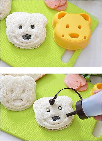 Bear Shape Sandwich Cutter Mold Bread Maker for Babies Lunch V1263-JX-5551