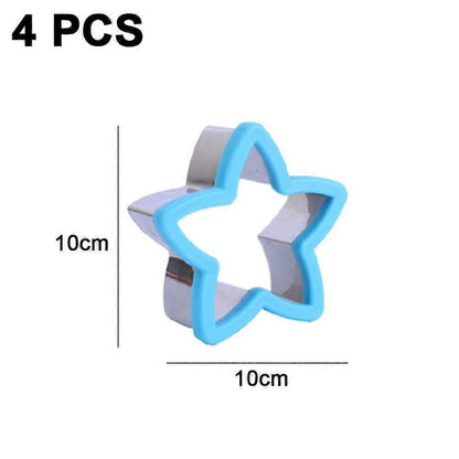 4pcs Sandwich Cutter and Sealer Set Bread Pancake Cookie Cutters V1263-JX-5552