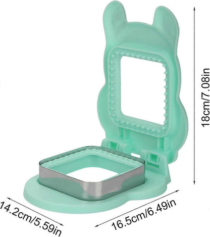 Sandwich Cutter and Sealer Yellow Square Press Mould Lunch Box Tool V1263-JX-5553