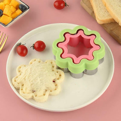 Animal Flower Shape Sandwich Cutter for Babies Bread Biscuit Baking Mold V1263-JX-5555