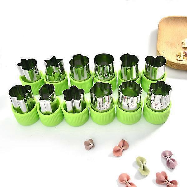Stainless Steel Cookie Vegetable Fruit Cutters Random Shape Sandwich Cutters for Babies V1263-JX-5557