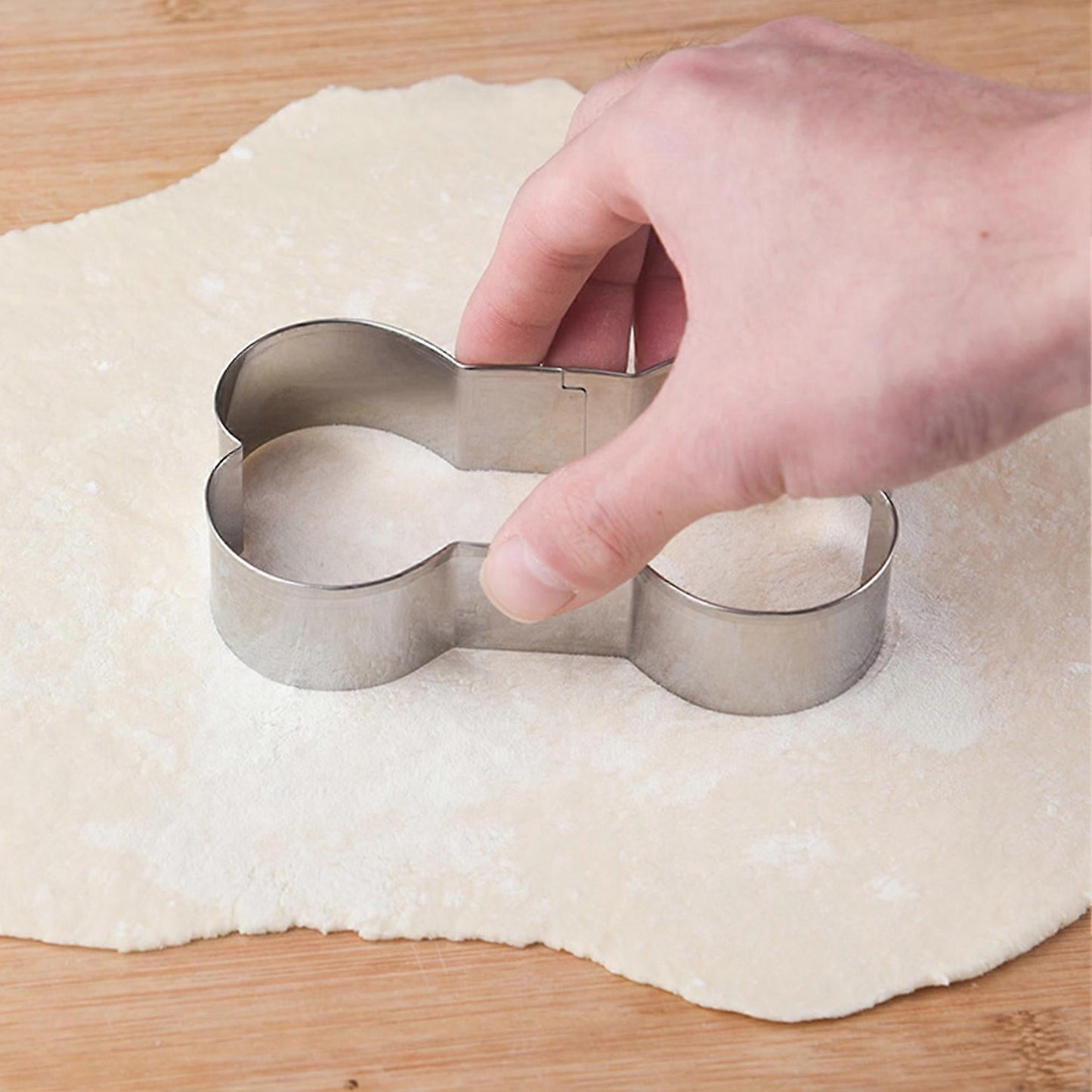 5pcs Stainless Steel Cookie Cutter Molds Dog Bone Sandwich Cutters Set V1263-JX-5558