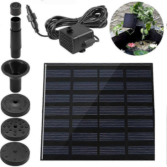 Circle Solar Fountain Pump with 6 Nozzles Water Feature V1263-JX-5563