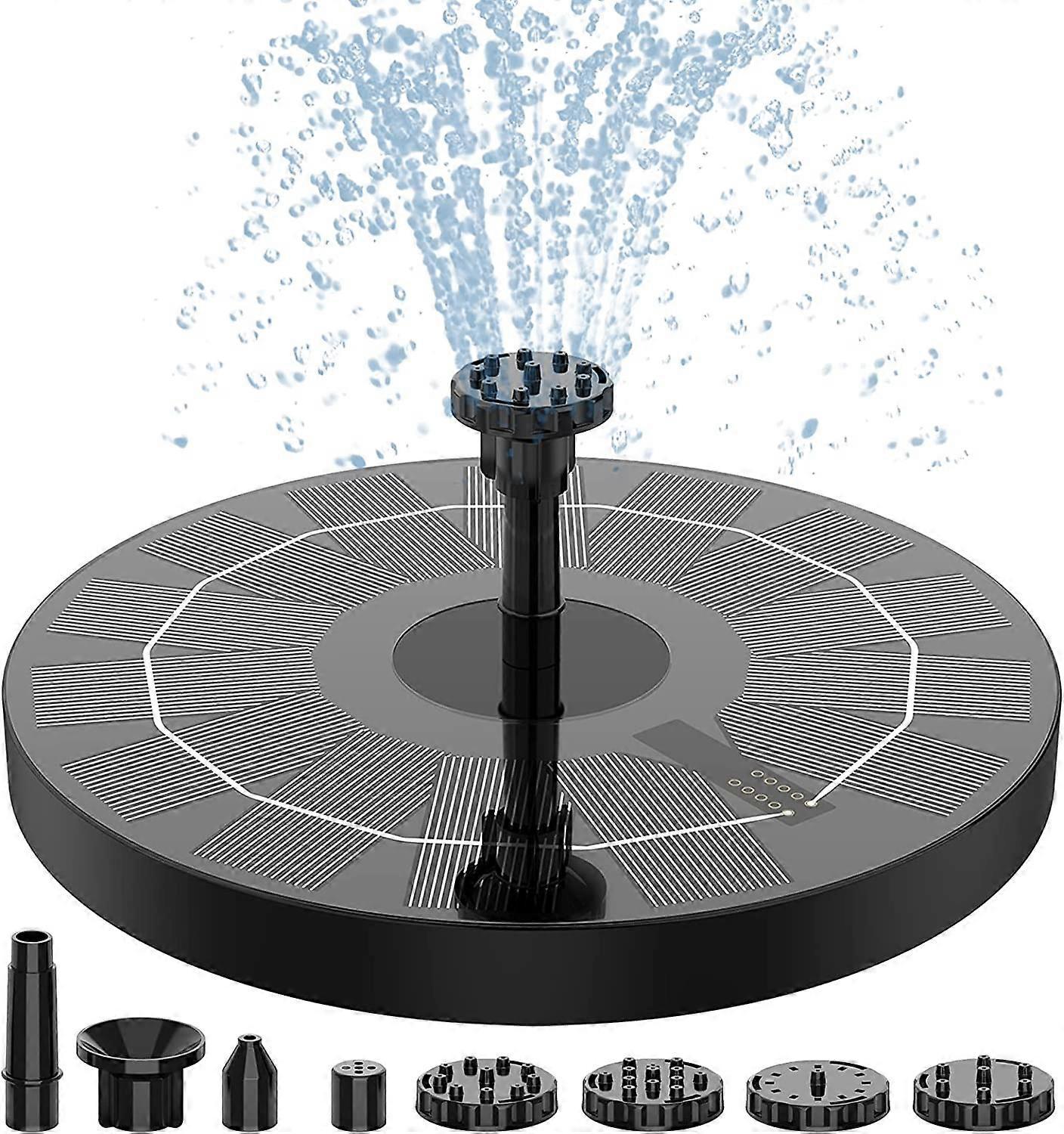 2.5W Solar Fountain Pump with Panel and 6 Nozzles for Pond V1263-JX-5566
