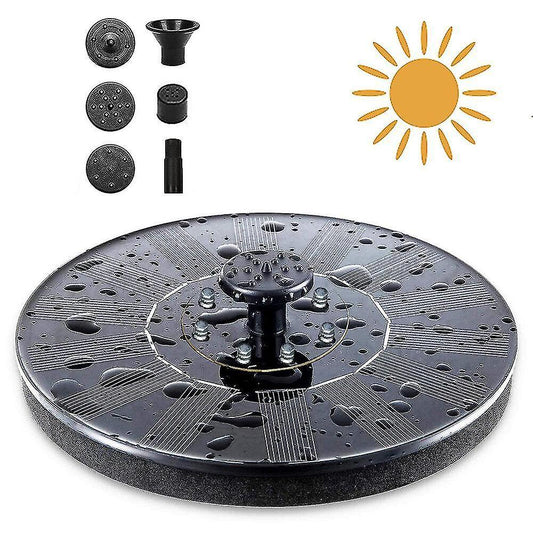 18cm Solar Fountain with White LED Light Solar Water Pump V1263-JX-5568