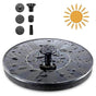 18cm Solar Fountain with White LED Light Solar Water Pump V1263-JX-5568