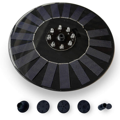 18cm Solar Fountain with White LED Light Solar Water Pump V1263-JX-5568