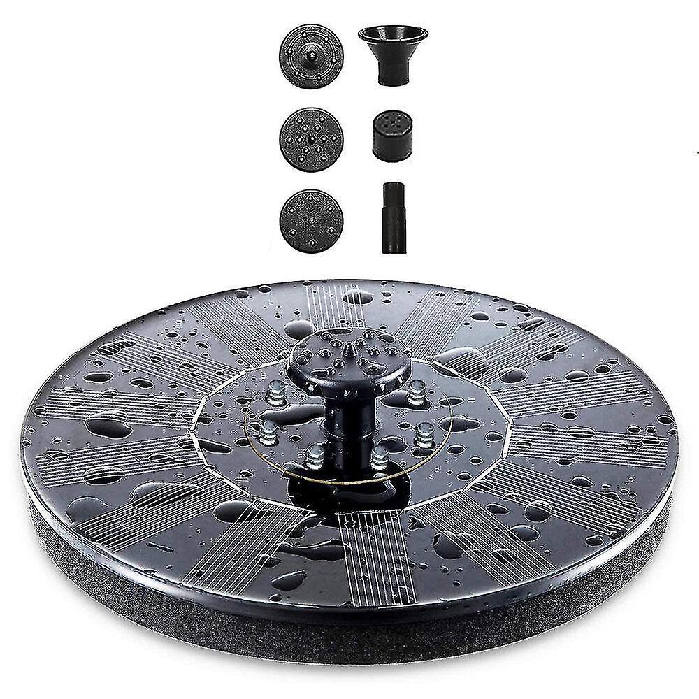 18cm Solar Fountain with White LED Light Solar Water Pump V1263-JX-5568