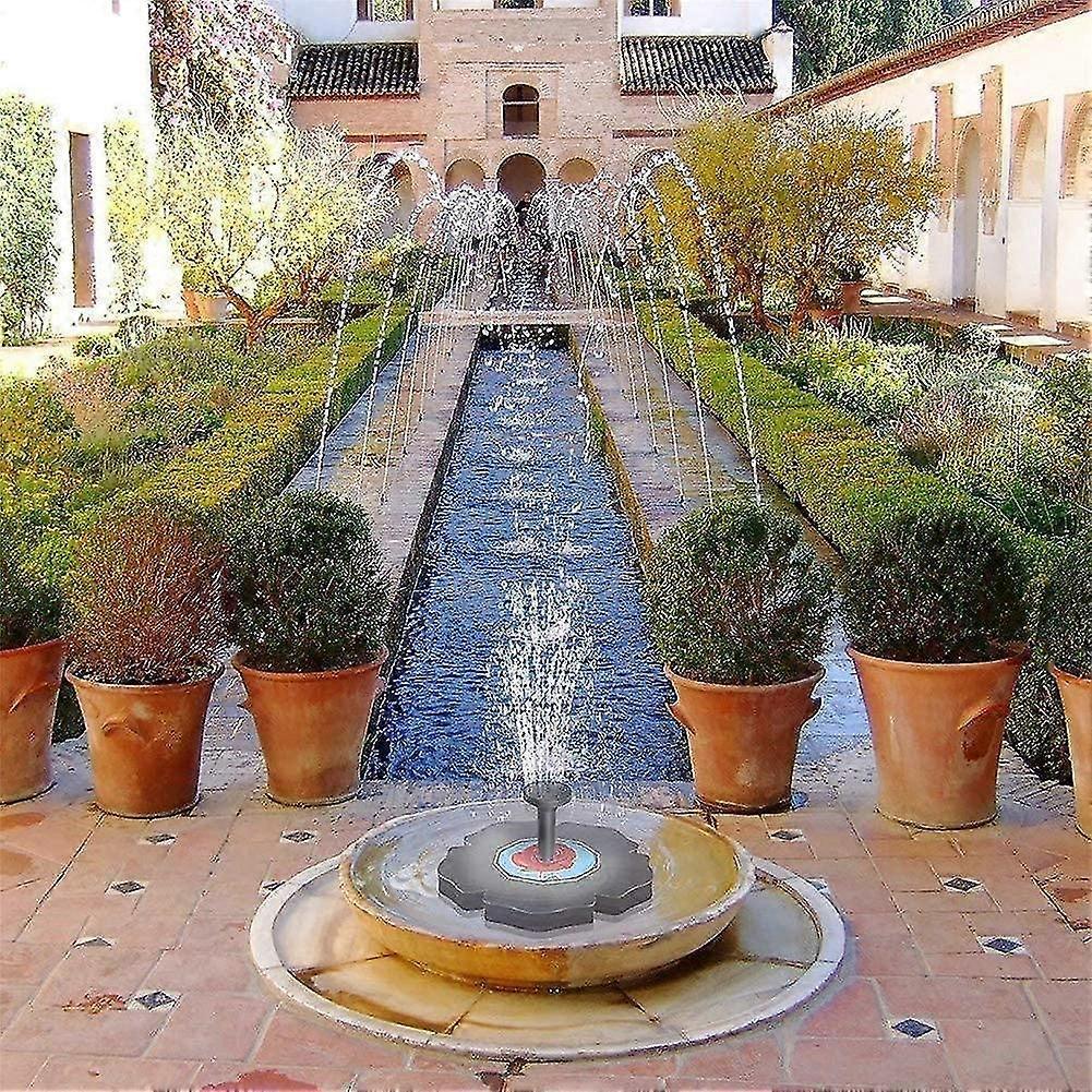 Solar Fountain Pump with 4 Nozzles for Bird Bath Garden V1263-JX-5569