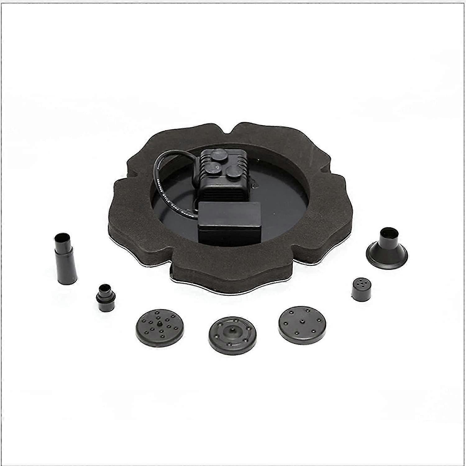 Solar Fountain Pump with 4 Nozzles for Bird Bath Garden V1263-JX-5569