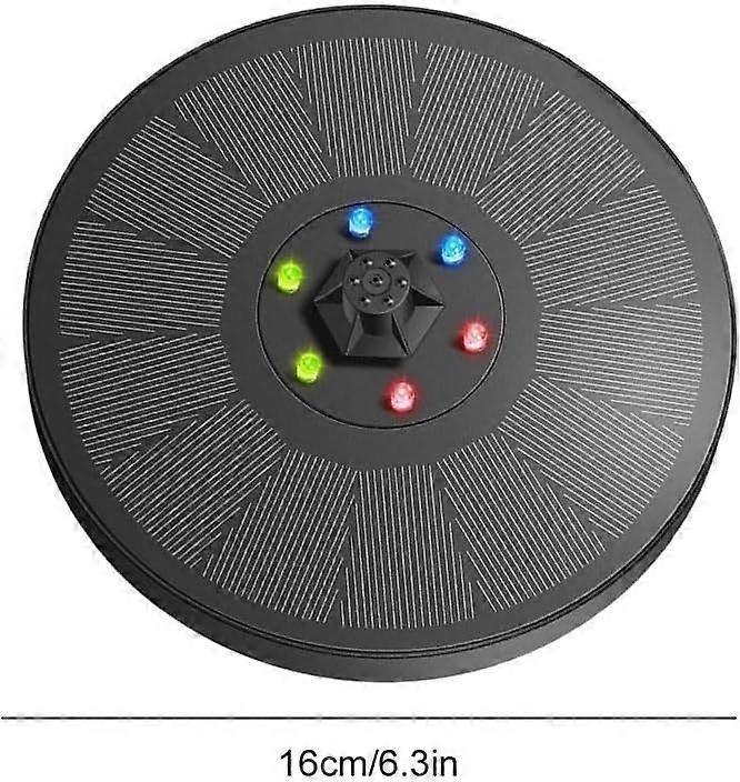 Solar Water Fountain with LED Lights Bird Bath Garden Pump V1263-JX-5571