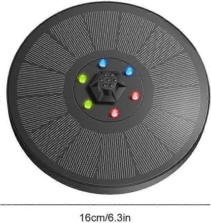 Solar Water Fountain with LED Lights Bird Bath Garden Pump V1263-JX-5571