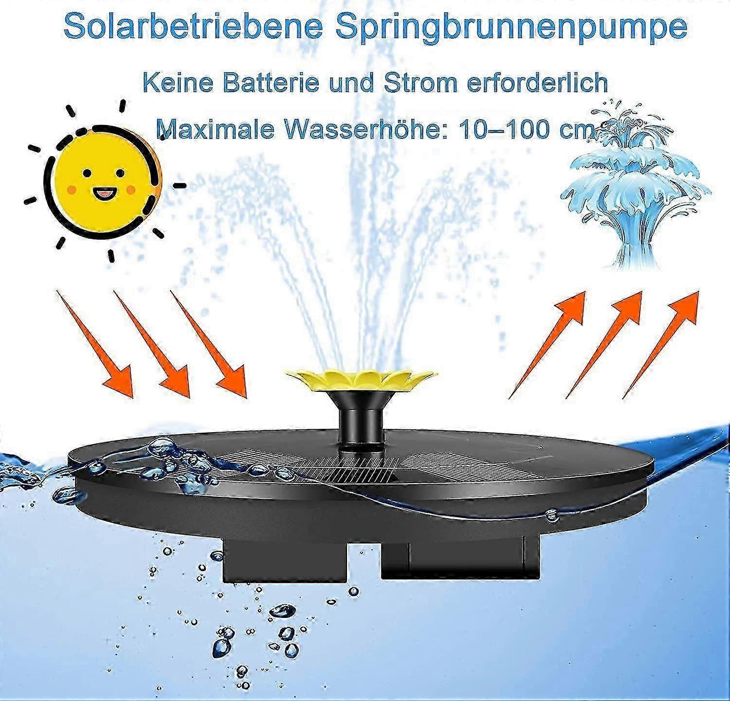 9 Effect Solar Fountain Pump with Multiple Spray Patterns V1263-JX-5573