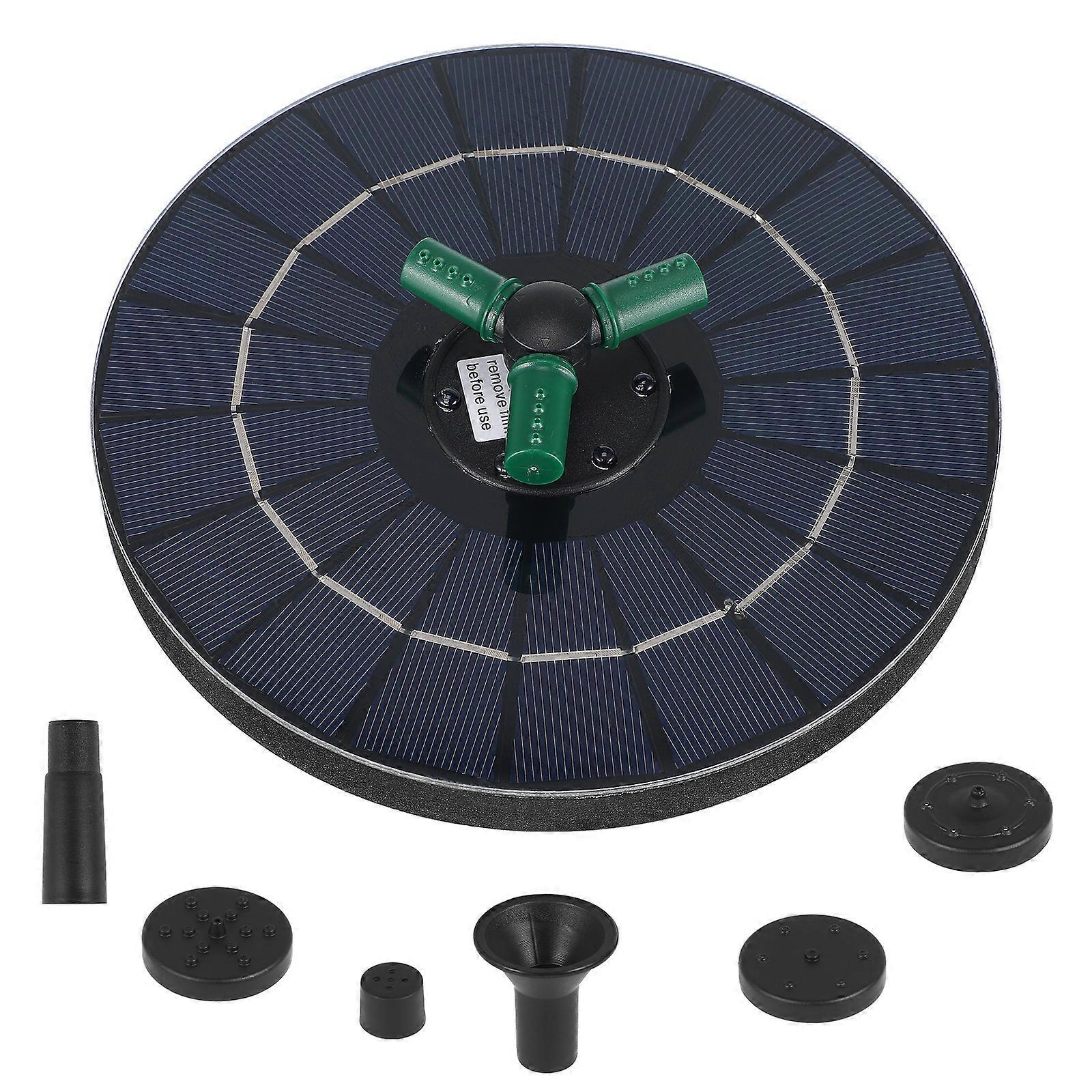 Solar Fountain Disc Pump Bird Bath Solar Water Fountain V1263-JX-5577