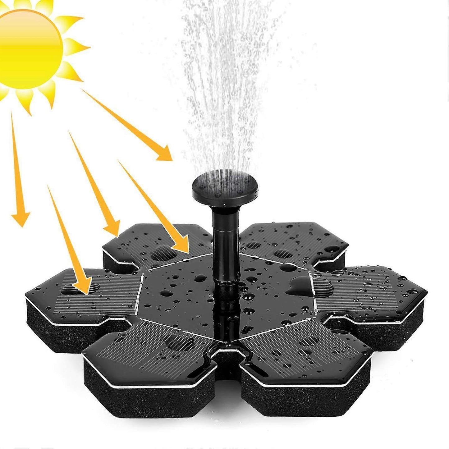1.4W Solar Pond Fountain Pump with 5 Effects Floating Solar Pump V1263-JX-5579