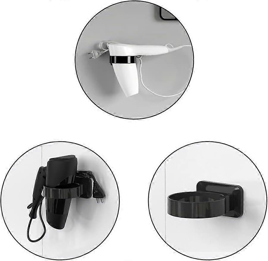 Wall Mounted Hair Dryer No Drilling Plastic Hair Dryer V1263-JX-5583