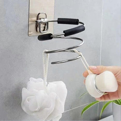 Wall Mounted Hair Dryer Holder Organizer Storage Station V1263-JX-5585