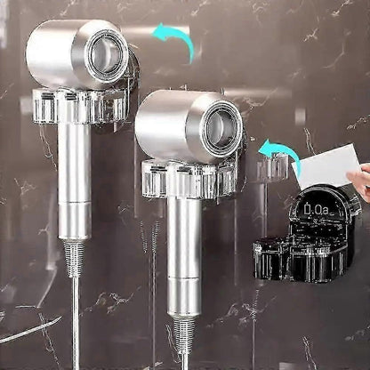 No-Punch Wall Mounted Hair Dryer Bracket Stand Holder V1263-JX-5587