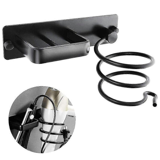 Aluminum Hair Dryer Holder Wall Mounted Organizer Rack V1263-JX-5588