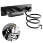 Aluminum Hair Dryer Holder Wall Mounted Organizer Rack V1263-JX-5588