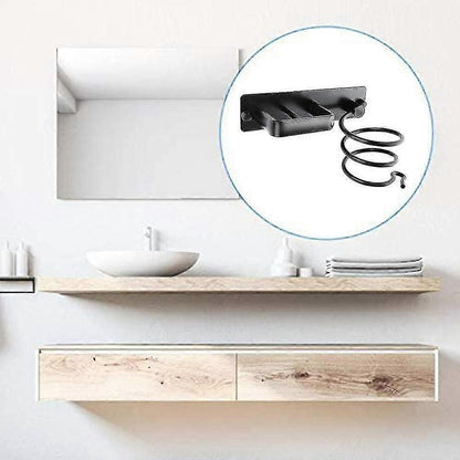 Aluminum Hair Dryer Holder Wall Mounted Organizer Rack V1263-JX-5588