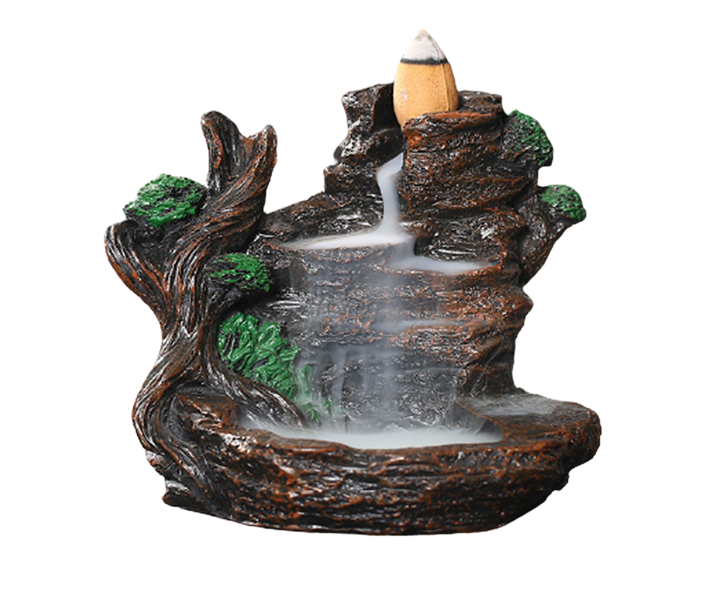 Resin Mountains Rivers Incense Burners Holder Censer Aromatherapy Home Decor- 6 V1263-JX-559