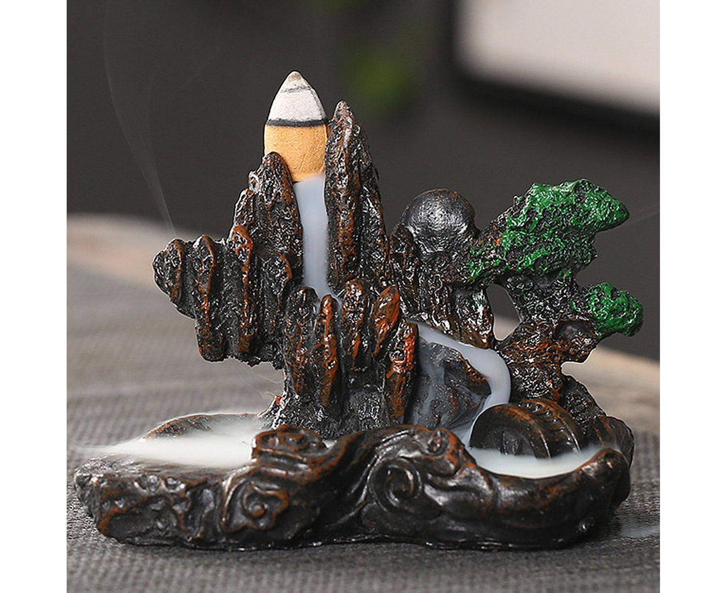 Resin Mountains Rivers Incense Burners Holder Censer Aromatherapy Home Decor- 6 V1263-JX-559