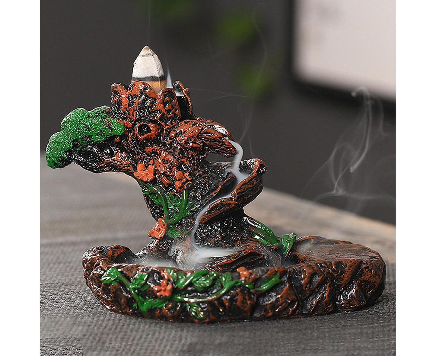 Resin Mountains Rivers Incense Burners Holder Censer Aromatherapy Home Decor- 6 V1263-JX-559
