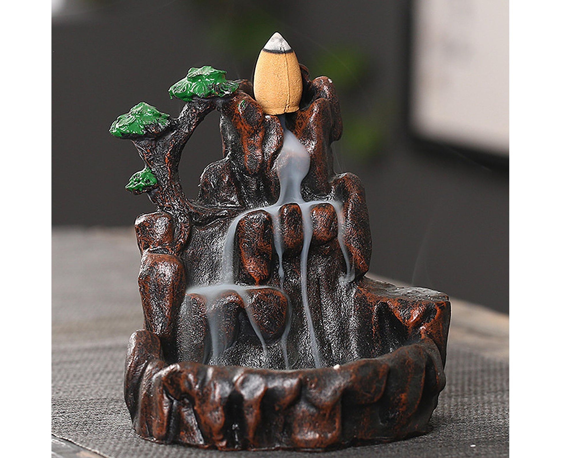 Resin Mountains Rivers Incense Burners Holder Censer Aromatherapy Home Decor- 6 V1263-JX-559