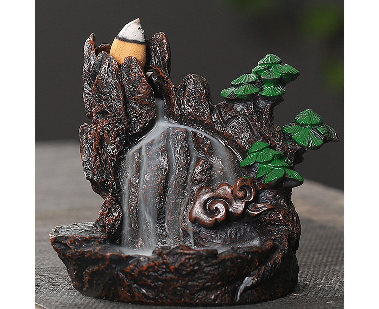 Resin Mountains Rivers Incense Burners Holder Censer Aromatherapy Home Decor- 6 V1263-JX-559