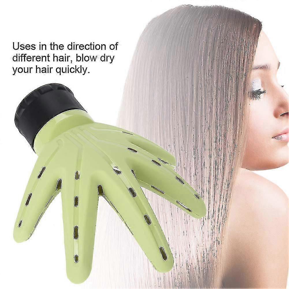Green Hair Dryer Diffuser Attachment for Natural Curls V1263-JX-5591