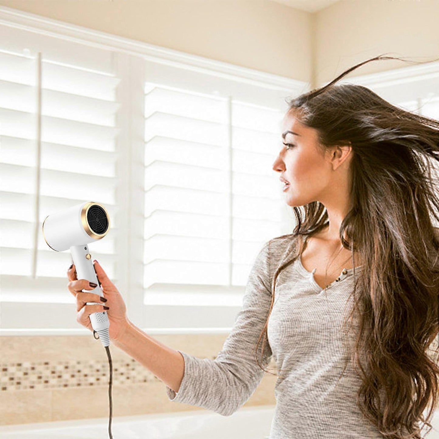 New Hair Dryer with Blue Light Hair Care for Home Use V1263-JX-5596
