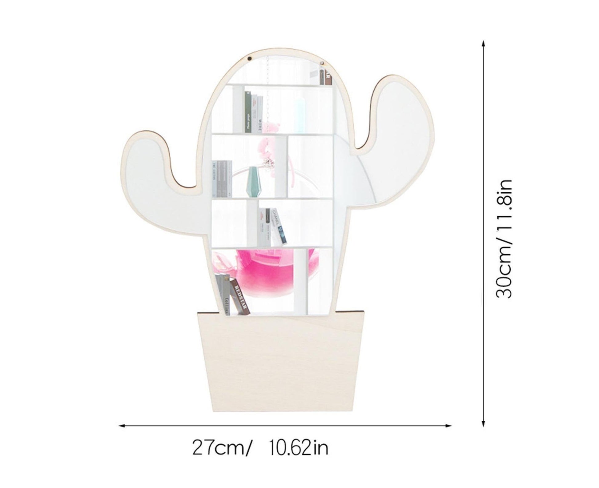 Wall Sticker Acrylic Mirror-Wooden Color V1263-JX-560