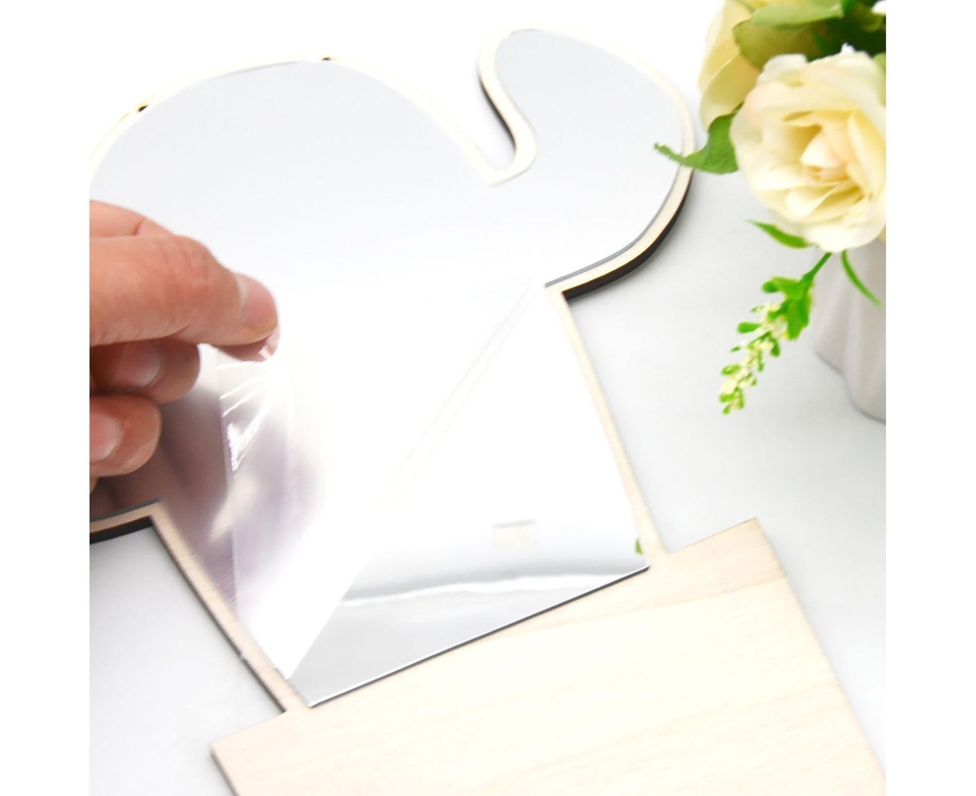 Wall Sticker Acrylic Mirror-Wooden Color V1263-JX-560