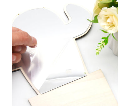 Wall Sticker Acrylic Mirror-Wooden Color V1263-JX-560