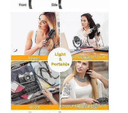 Hair Dryer with Comb Heating and Blowing Brush Styling Tool V1263-JX-5602